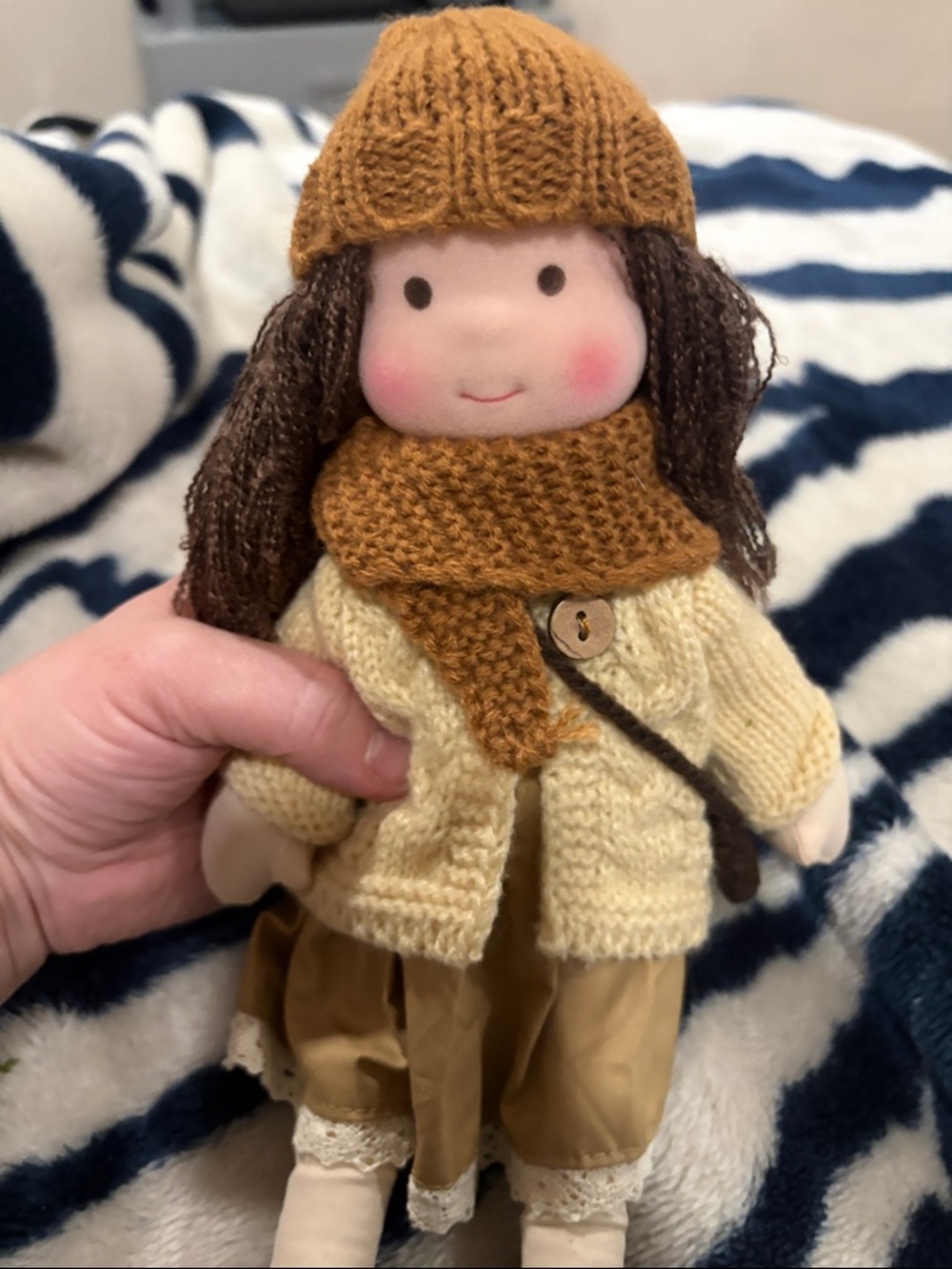 Cotton Body Waldorf Doll Doll Artist Handmade Mini new